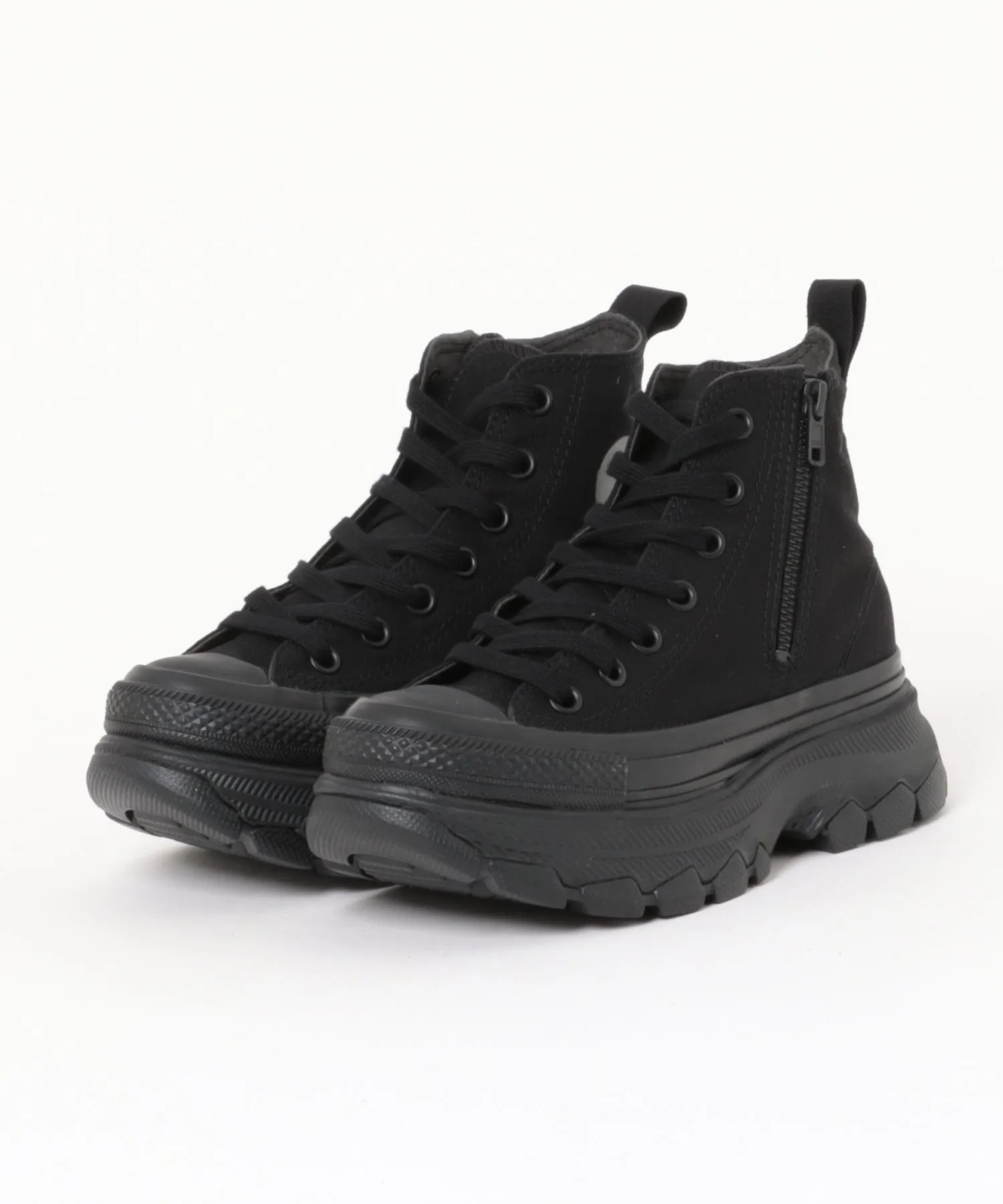Мужские высокие кеды с зип-молнией Trekwave Z HI CONVERSE чёрные