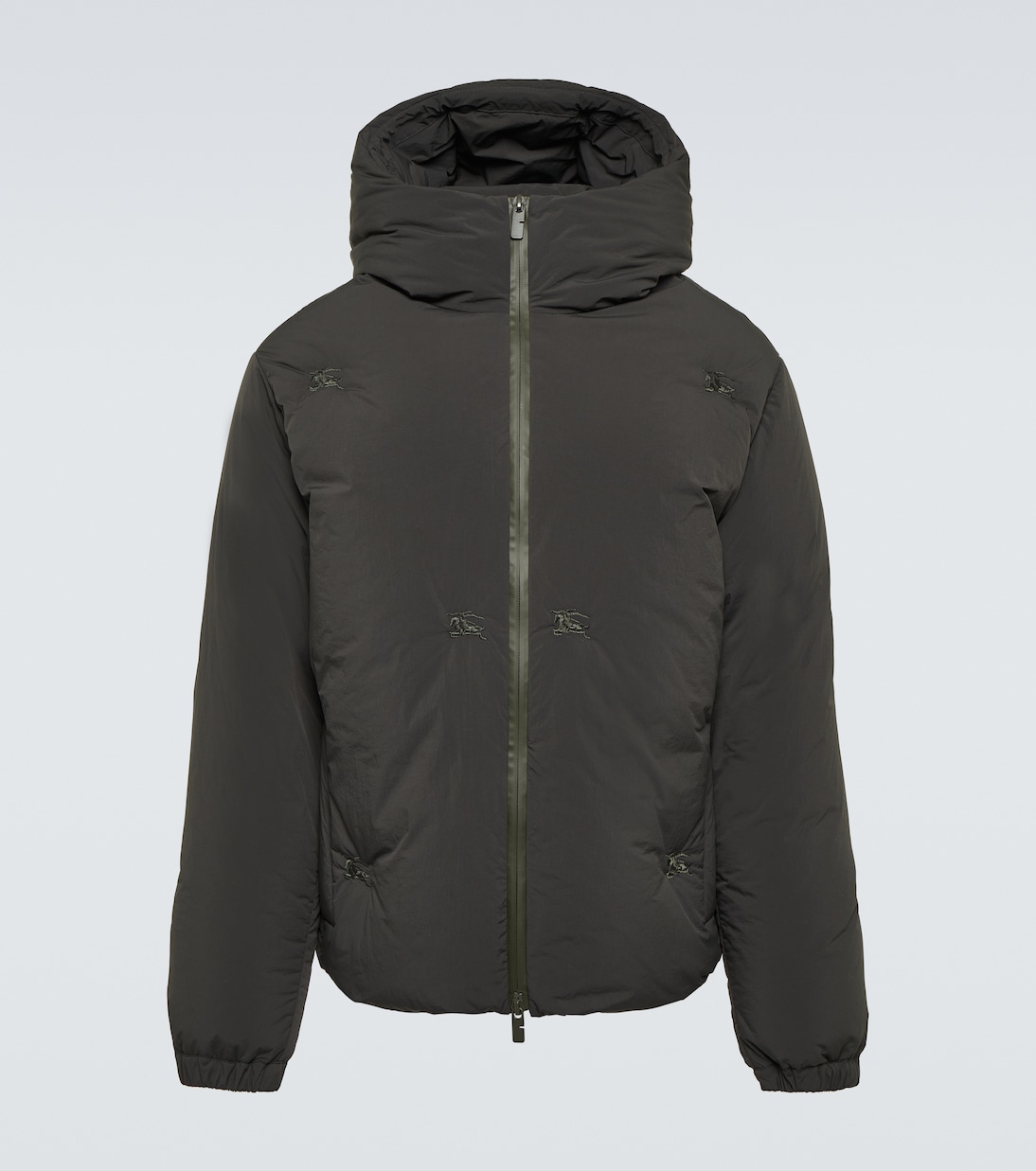 

Пуховик с капюшоном Burberry, черный