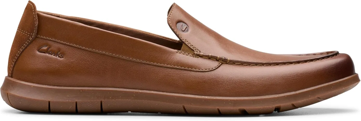 Лоферы Clarks Flexway Step, коричневая кожа — фото 2