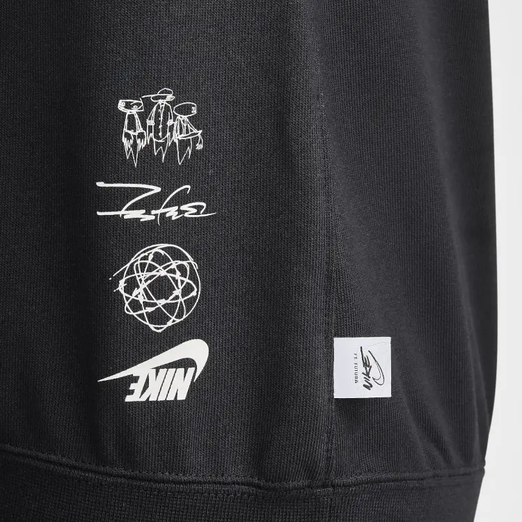 Толстовка X Futura Paris Olympics Series унисекс, черная Nike, черный — фото 2