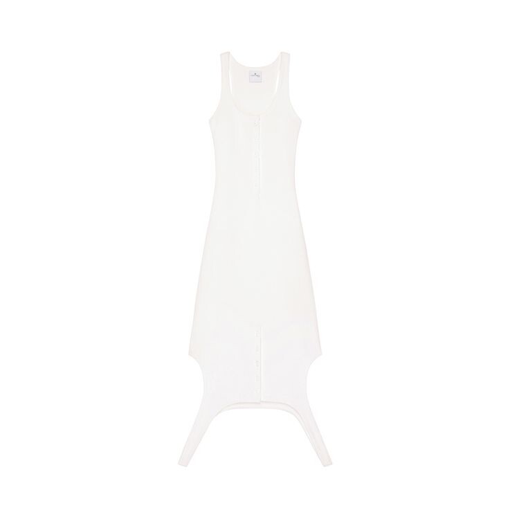 

Платье Courrèges Reversed Rib Knit Long Dress Heritage White, белый