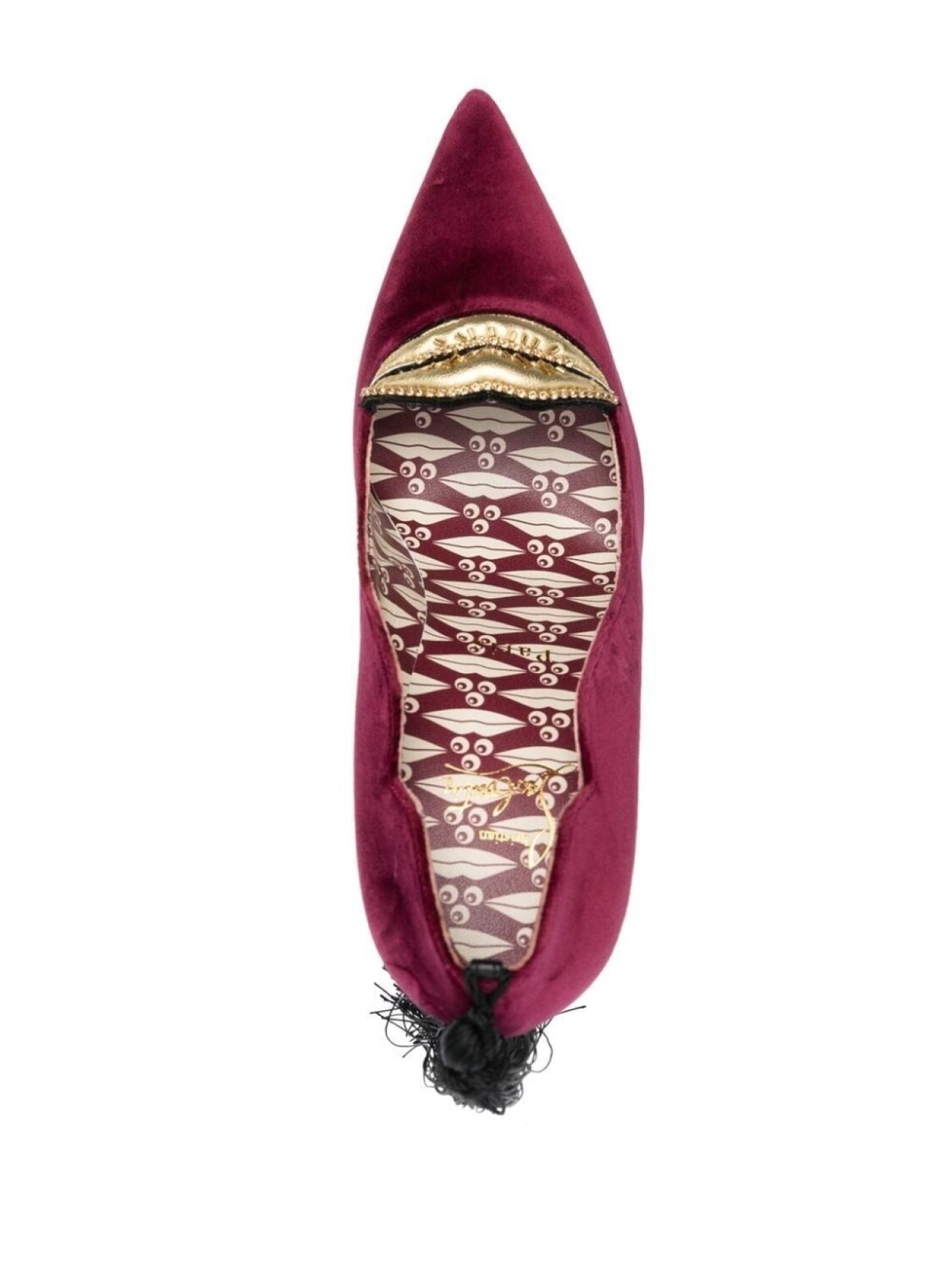 Christian Louboutin туфли с кисточками, красный — фото 4