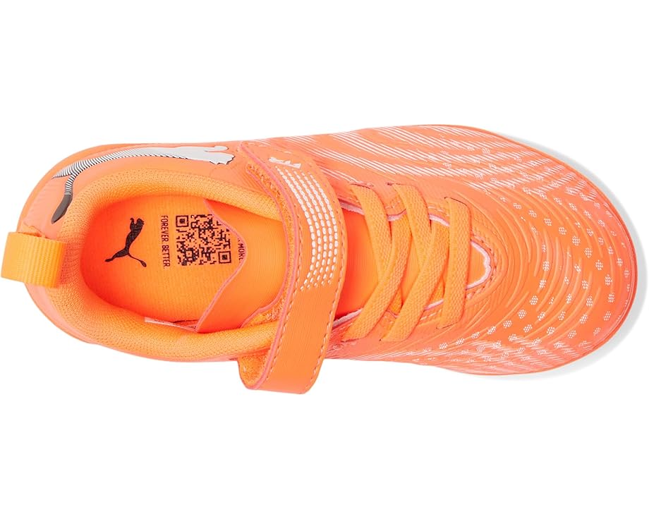 Детские бутсы Puma Future 9 Play Hook and Loop Firm/Artificial Ground для малышей и детей PUMA Kids, Glowing Red/White/Black — фото 2
