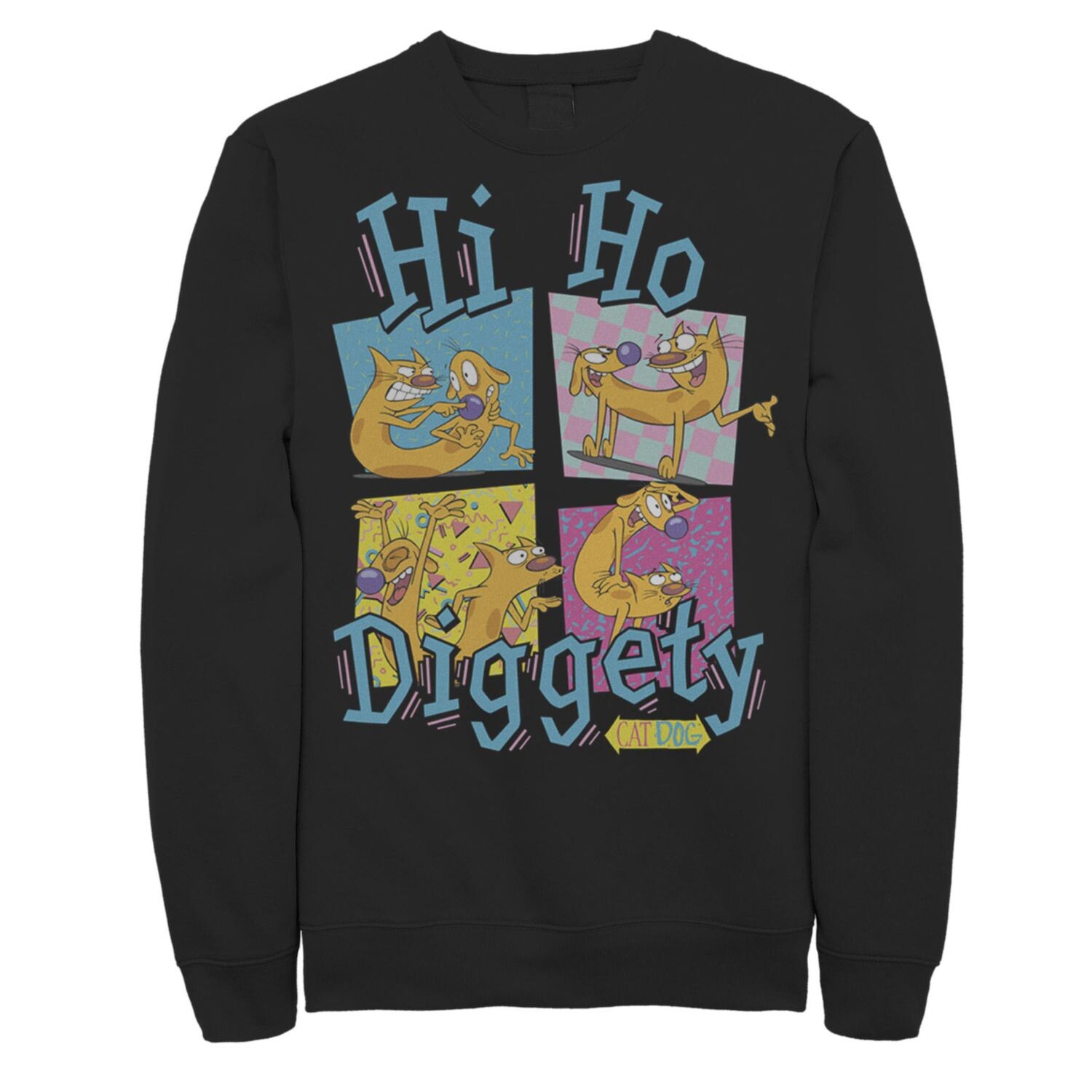 

Мужской свитшот Catdog Hi Ho Diggetty Grid Licensed Character