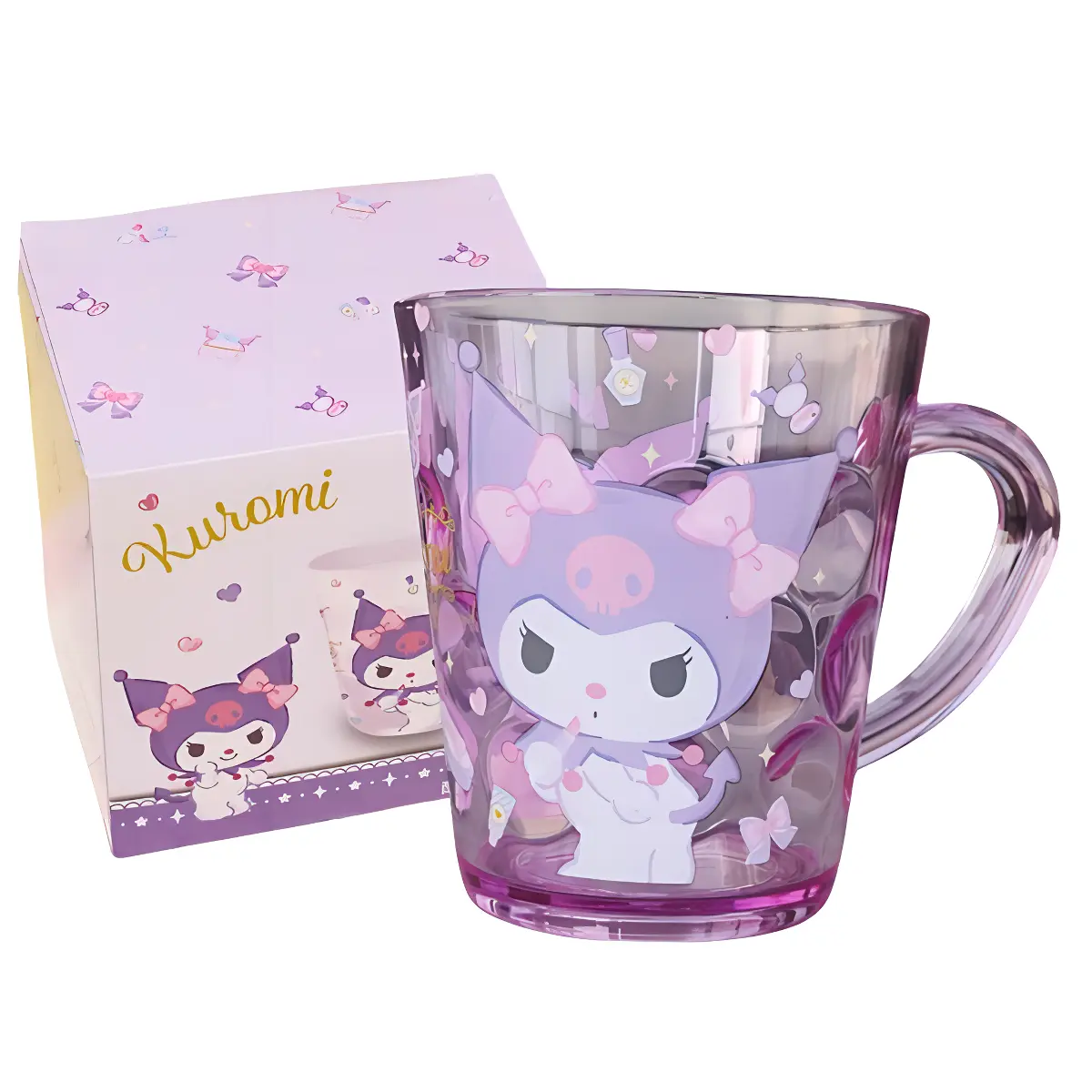 

Пластиковые стаканы для воды Sanrio, Kuromi Crystal Glass