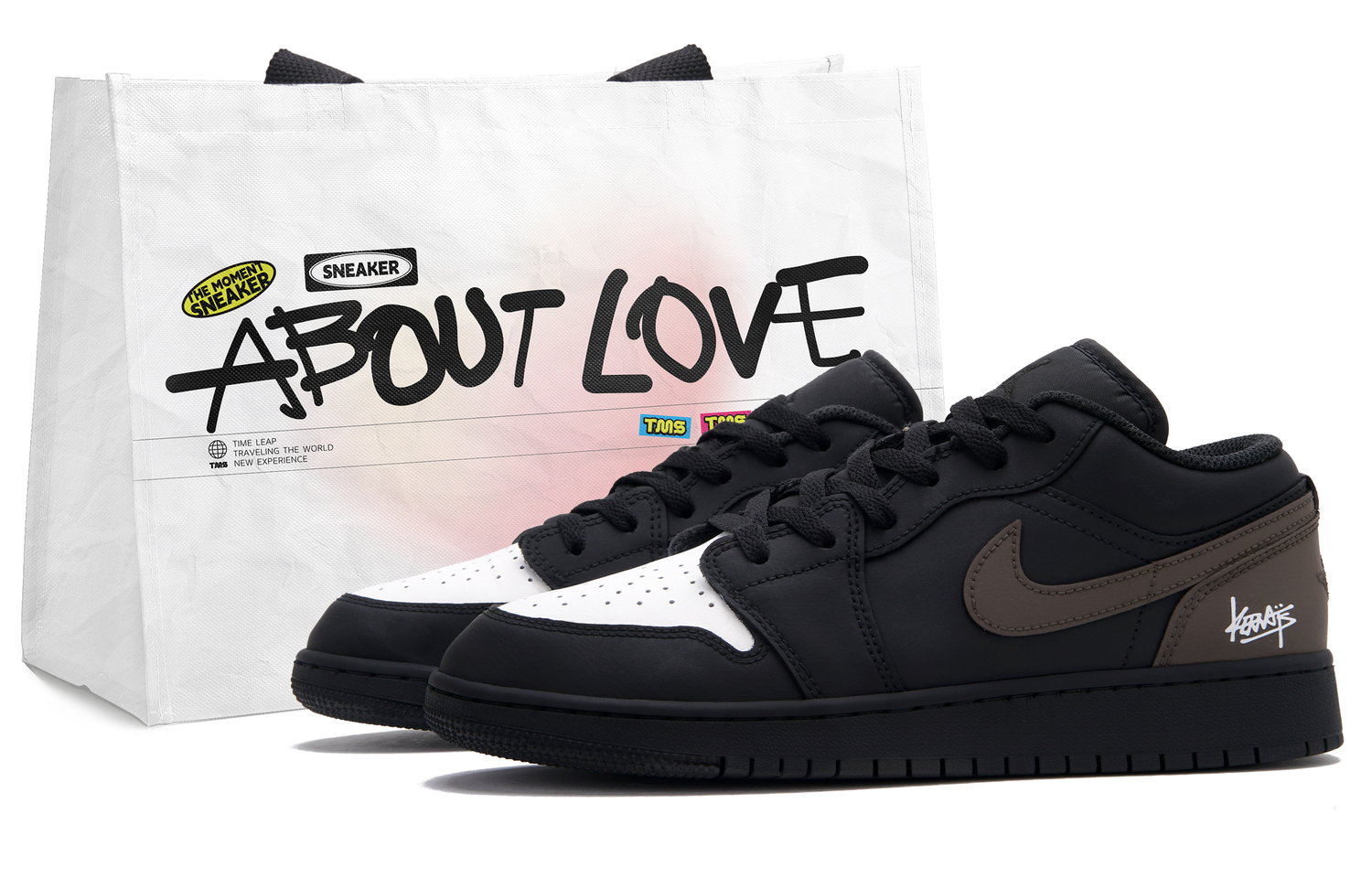 

Jordan Кроссовки Air 1 Parallel Low top Vintage мужские Black Brown