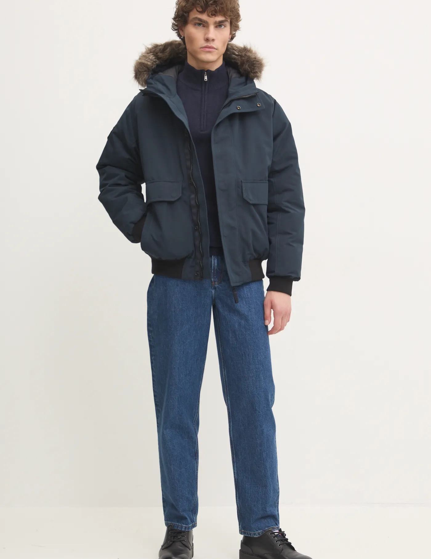 

Куртка Superdry, темно-синий