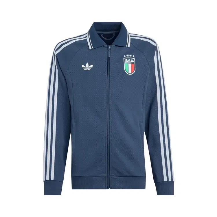 Спортивная куртка-олимпийка Adidas Italy Anthem, синий