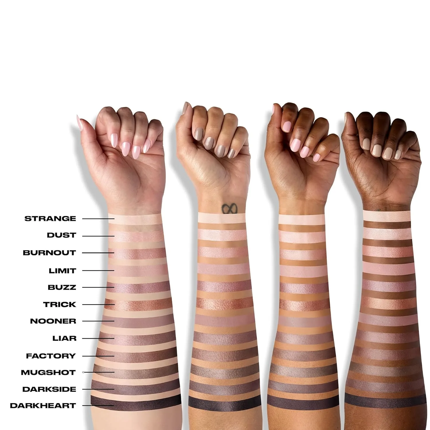URBAN DECAY Naked 3, палетка теней для век в мягких розовых нейтральных оттенках, матовые, жемчужные, металлик, шиммер, 12 теней в мавовых, коричневых и нюдовых тонах, для естественного мягкого смоки-ап, Naked3 — фото 4