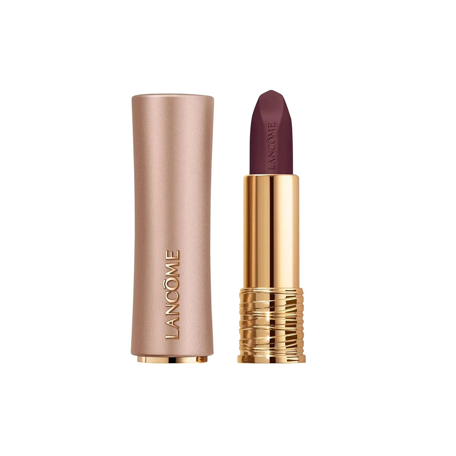 Увлажняющая матовая помада Lancôme L'Absolu Rouge Intimatte - легкая, легко наслаиваемая формула с мягким матовым финишем - комфорт до 24 часов., 460 Burst of Joy: Cool eggplant brown
