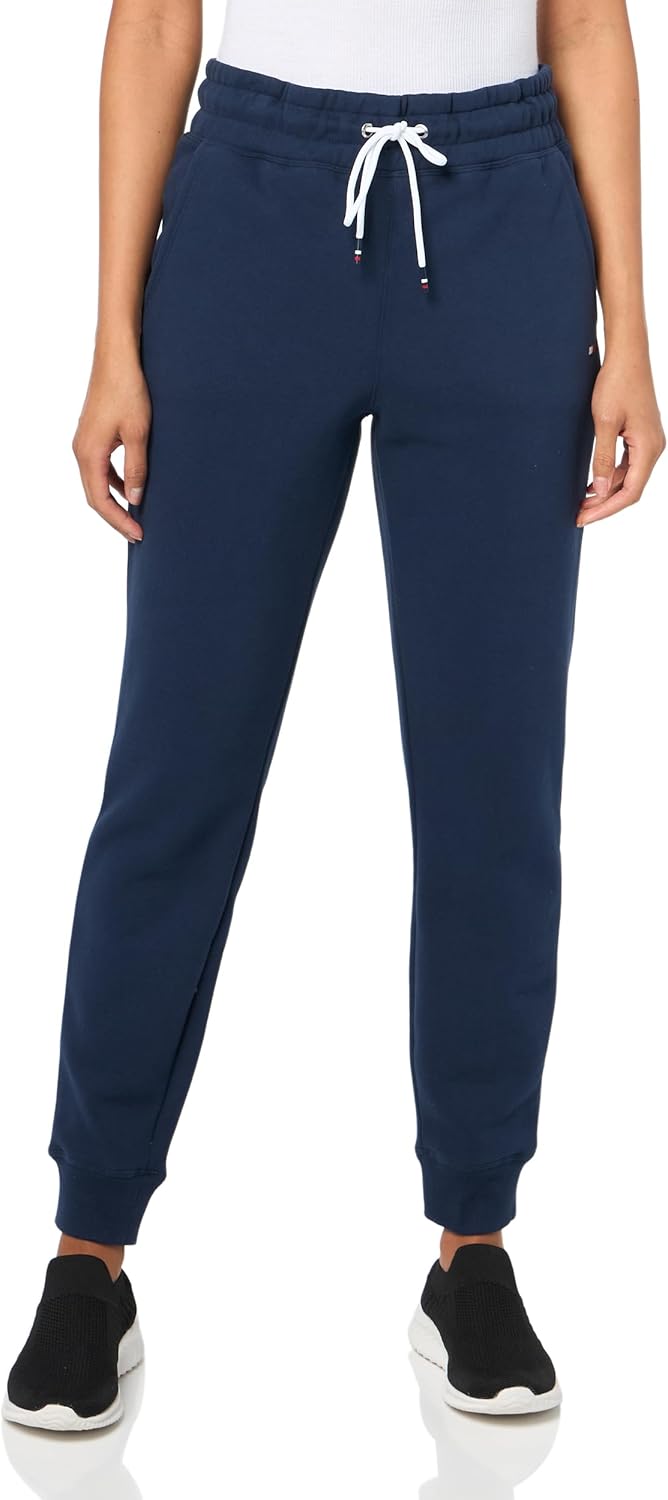 

Женские флисовые джоггеры Tommy Hilfiger с завязкой на поясе, Navy