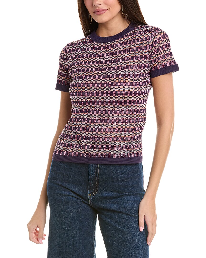 

M Missoni Вязаный топ, фиолетовый