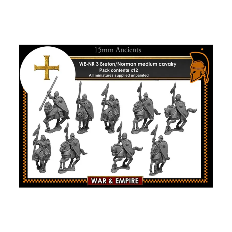 

Средняя кавалерия — бретонцы/нормандцы, War & Empire - Dark Ages Miniatures - Norman (15mm)
