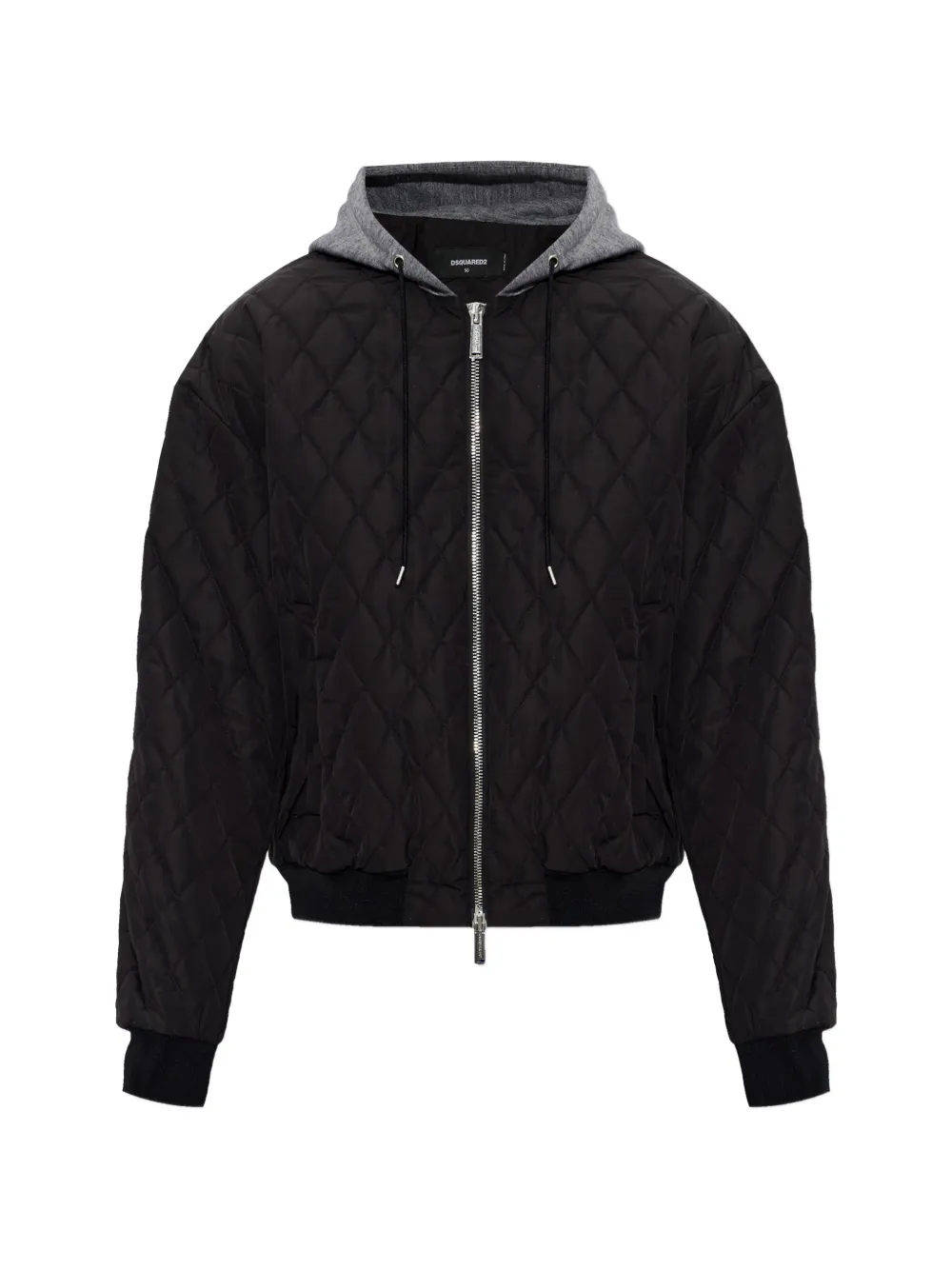 

Стеганая бомбер-куртка с капюшоном Dsquared2, черный