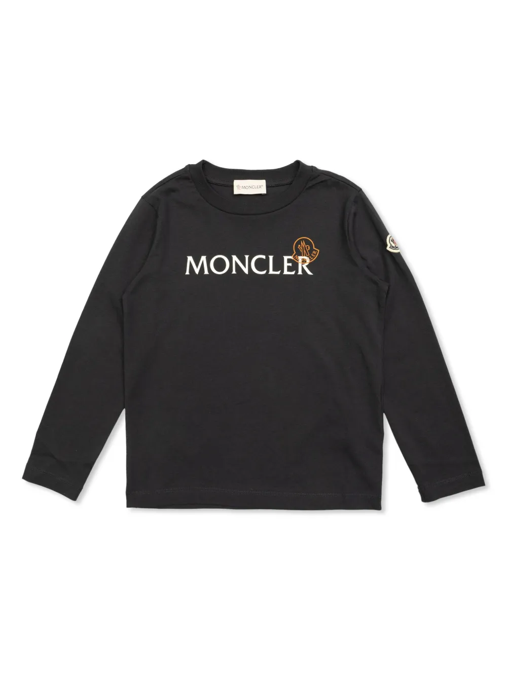

Толстовка с вышитым логотипом Moncler Enfant, черный