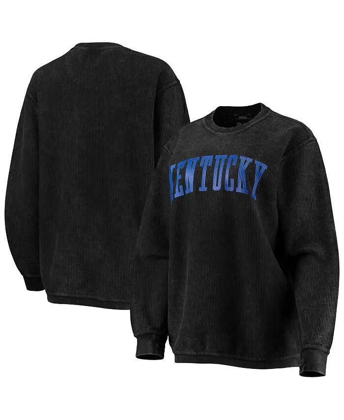 

Женская черная состаренная толстовка-пуловер Kentucky Wildcats Comfy Cord Vintage-Like Wash Basic Arch Pressbox