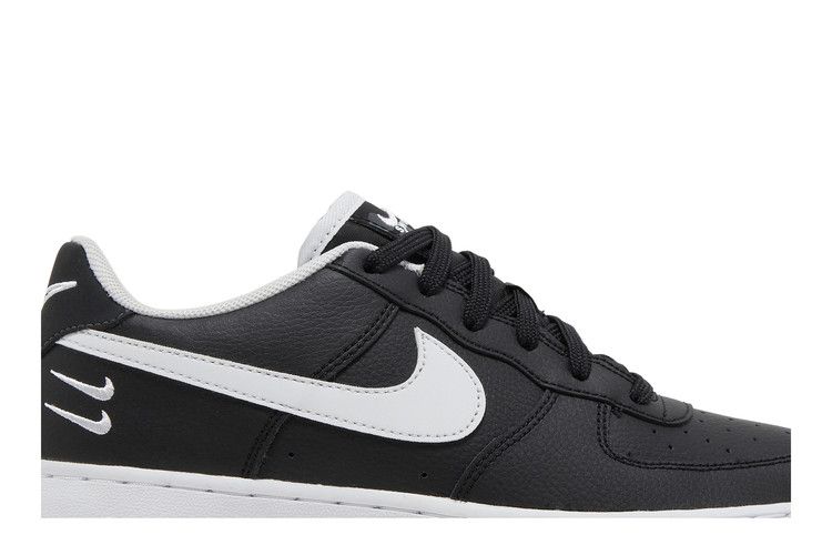 Кроссовки Nike Air Force 1 HO20 BG 'Dual Swoosh - Black', черный — фото 3