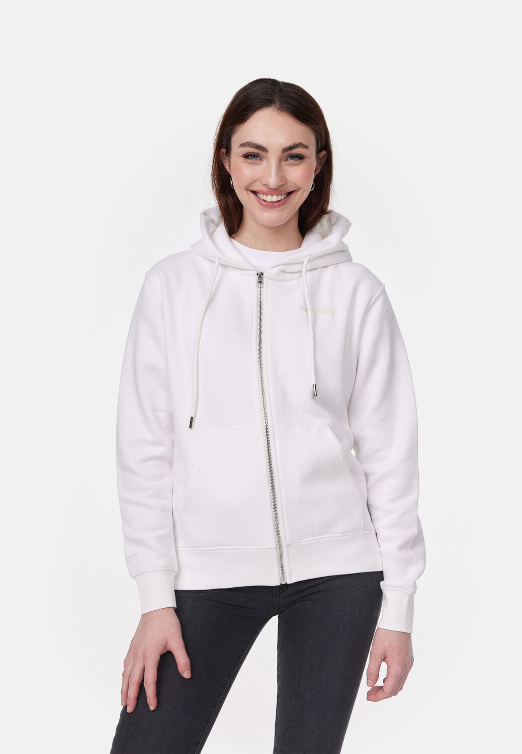 

Толстовка smiler. Kapuzenjacke grin., белый