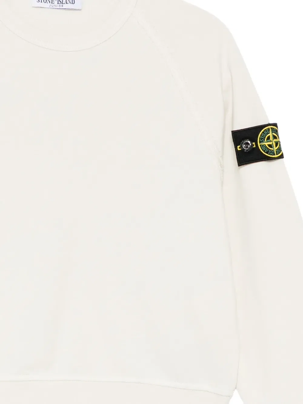 Свободная толстовка с рукавами реглан Stone Island Junior, нейтральный — фото 3