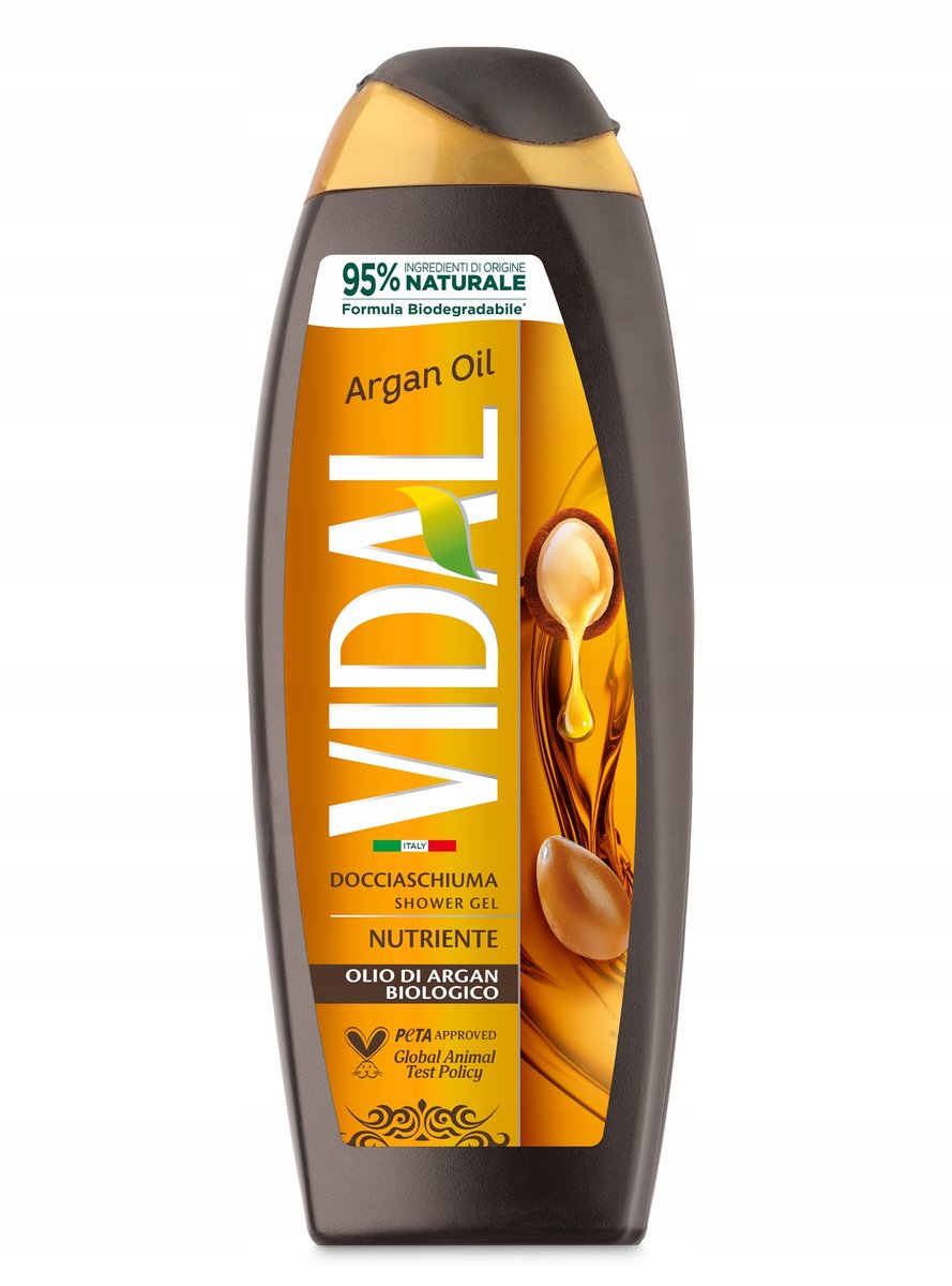 

Итальянский гель для душа с аргановым маслом VIDAL 250 мл