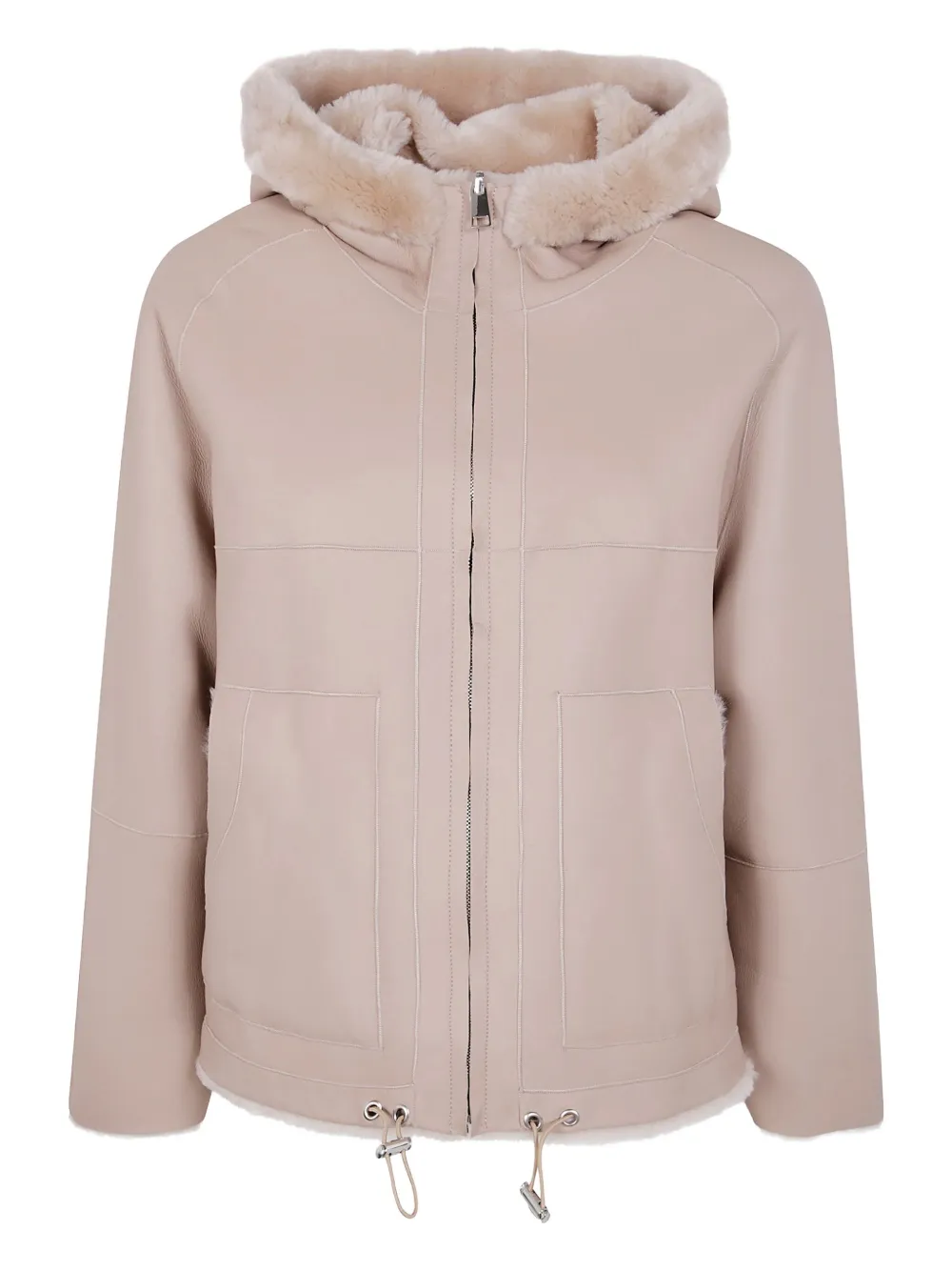 

Куртка из овчины с капюшоном Blancha, нейтральный, Белый, Куртка из овчины с капюшоном Blancha, нейтральный