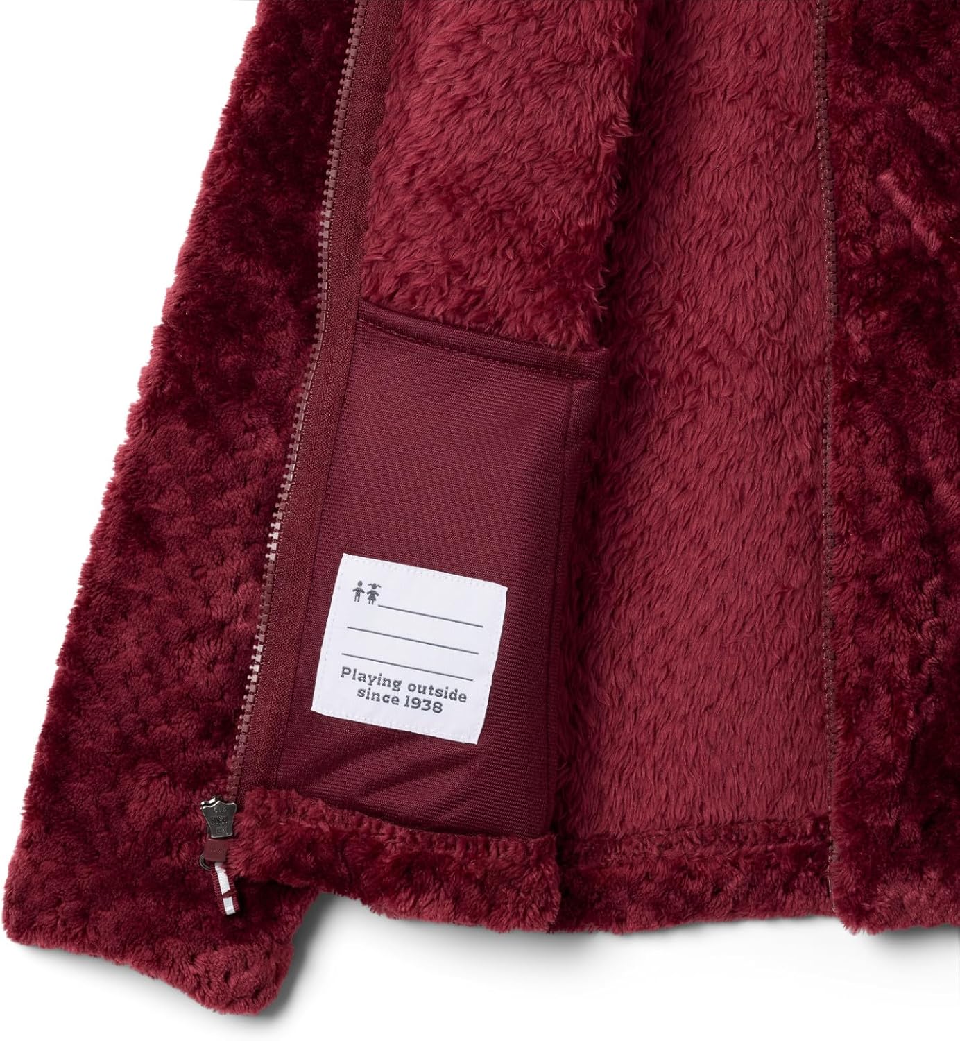 Columbia unisex-baby Fire Side Sherpa Full ZipPullover Sweater, Rich Wine — фото 3