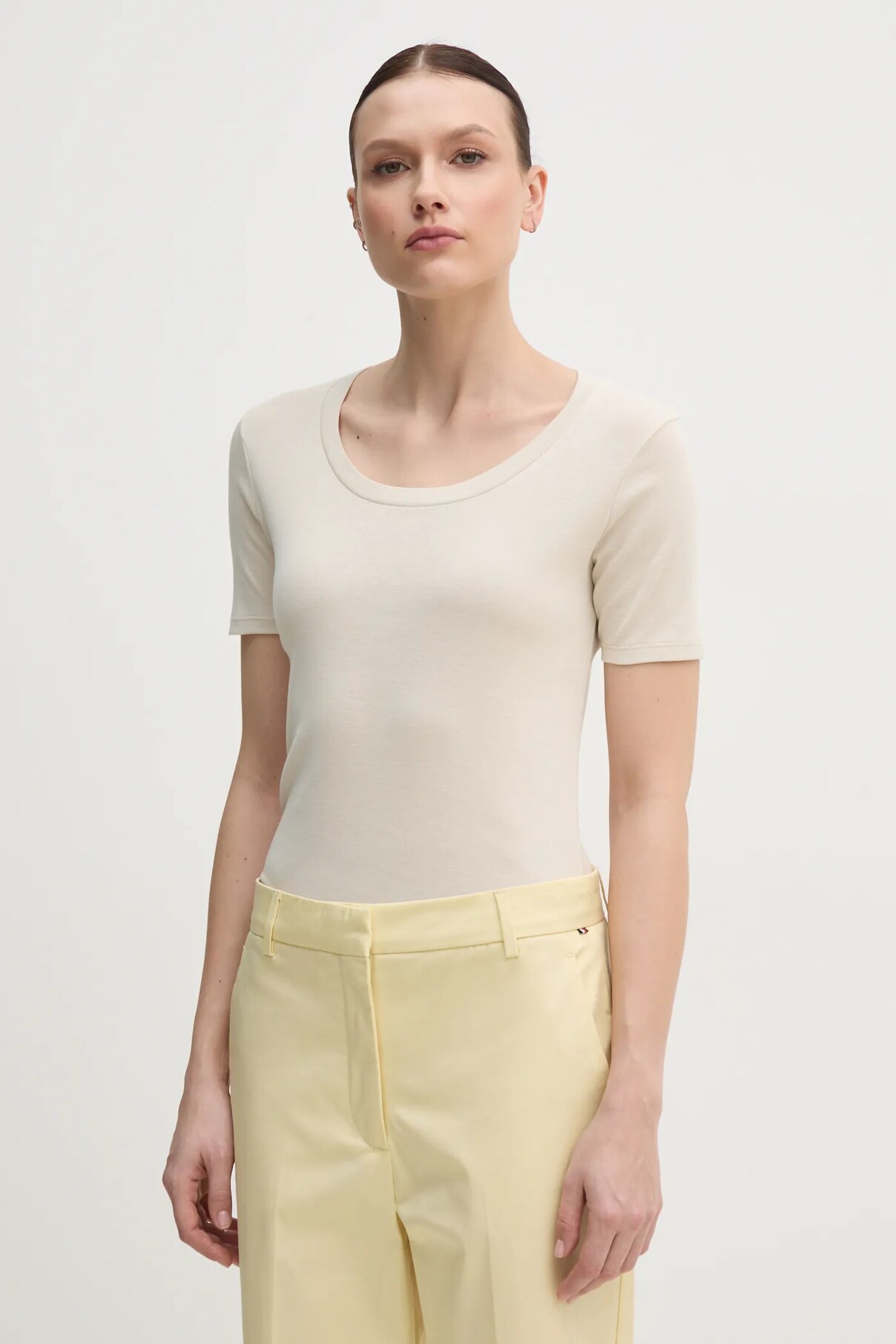 

Футболка из хлопка United Colors Of Benetton, бежевый