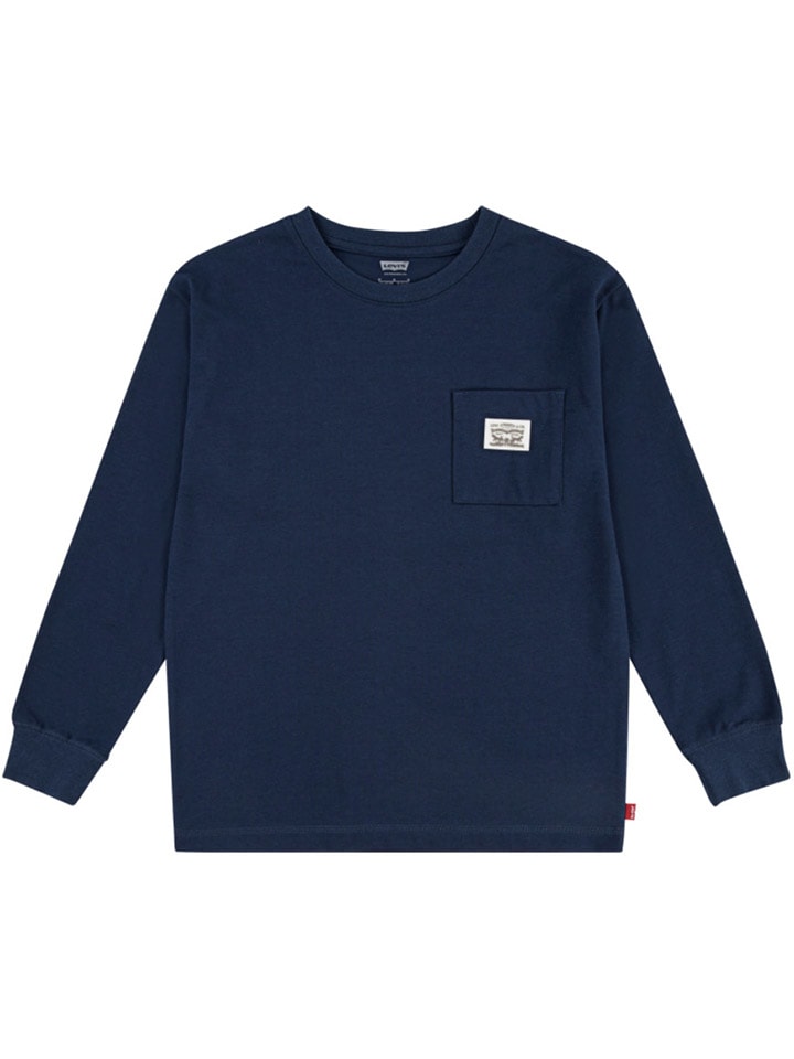 

Рубашка с длинным рукавом Levi's Kids, темно-синий