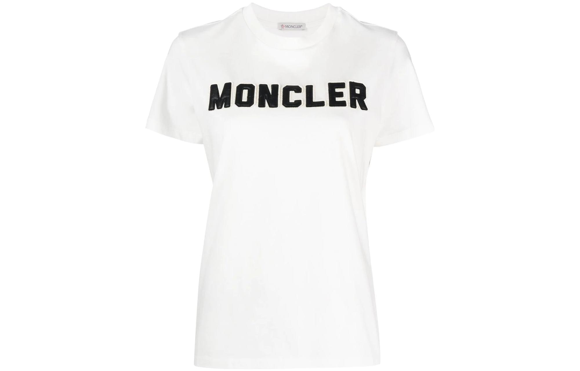 Moncler Футболка женская белая — фото 3