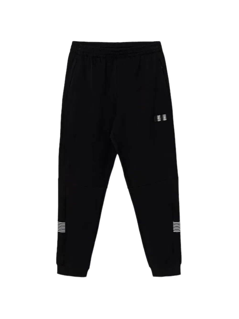 Спортивные брюки с лампасами EA7 Emporio Armani, черный