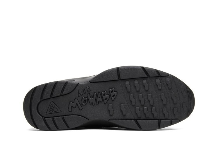 Кроссовки Nike Comme des Garçons x Air Mowabb 'Black', черный — фото 4