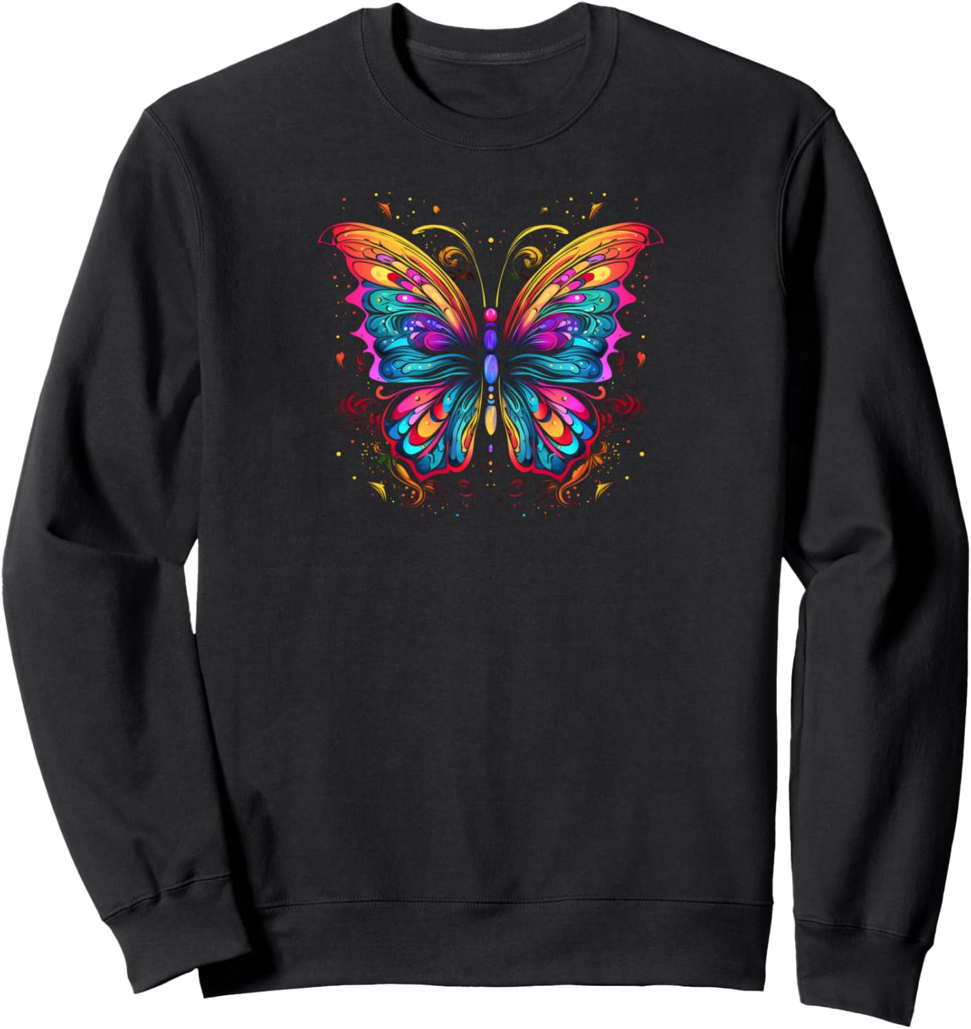 

Толстовка с рисунком бабочки Butterfly Apparel, черный