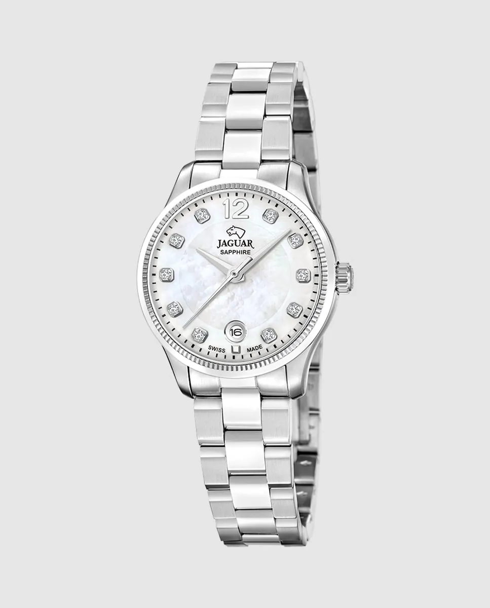 

Женские часы Acamar J1045/2 из серебристой стали Jaguar, серебряный