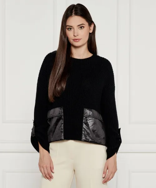 

Шерстяной свитер Loose fit Marc Cain, черный