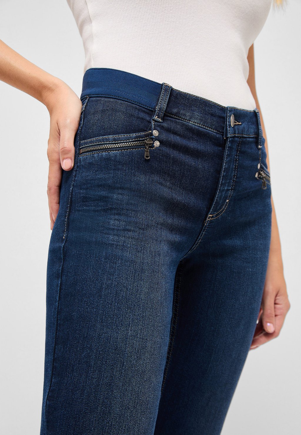 

Джинсы облегающие ONE SIZE MIT ZIP DETAIL Angels, синий
