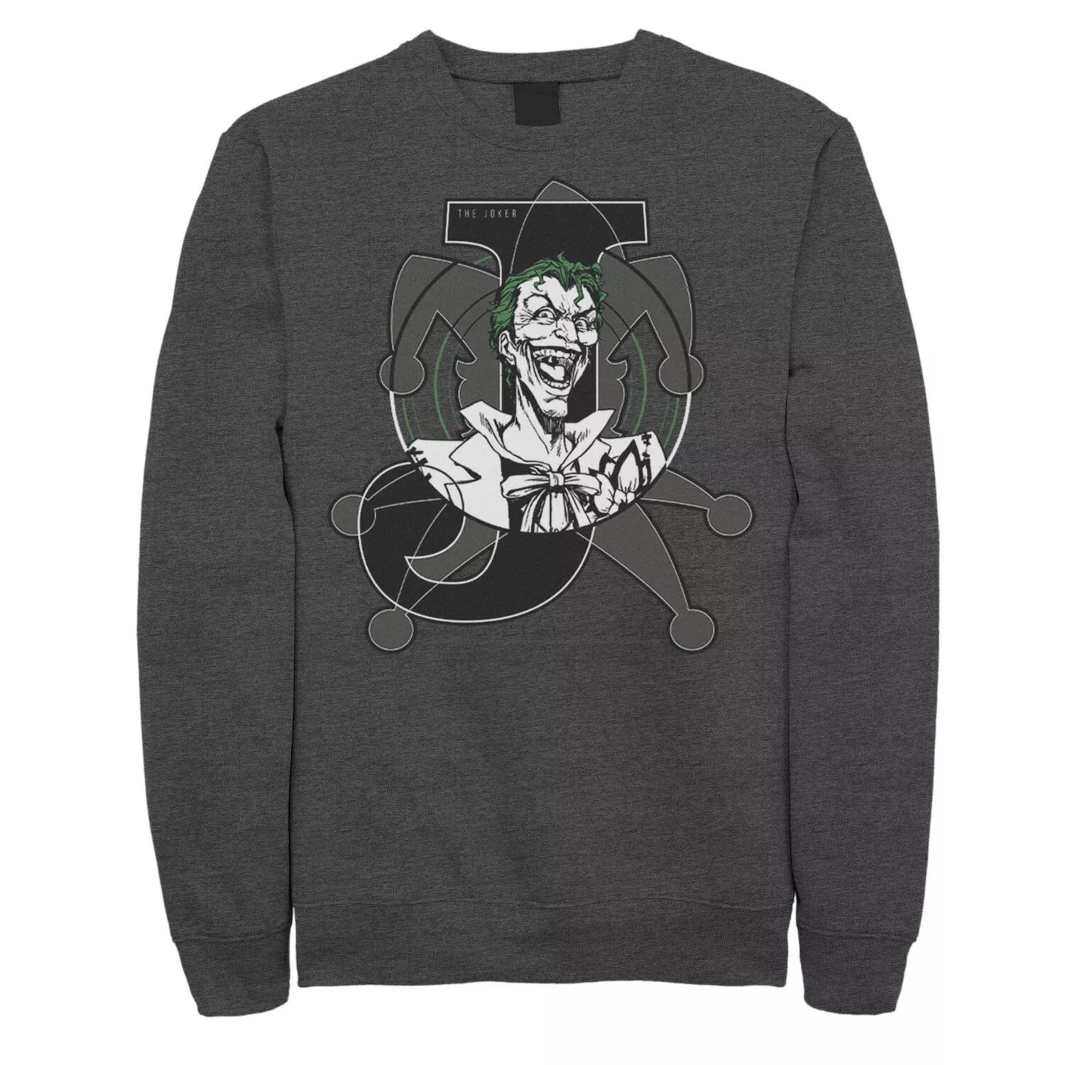 

Мужской свитшот с плакатом Joker Card и смехом DC Comics