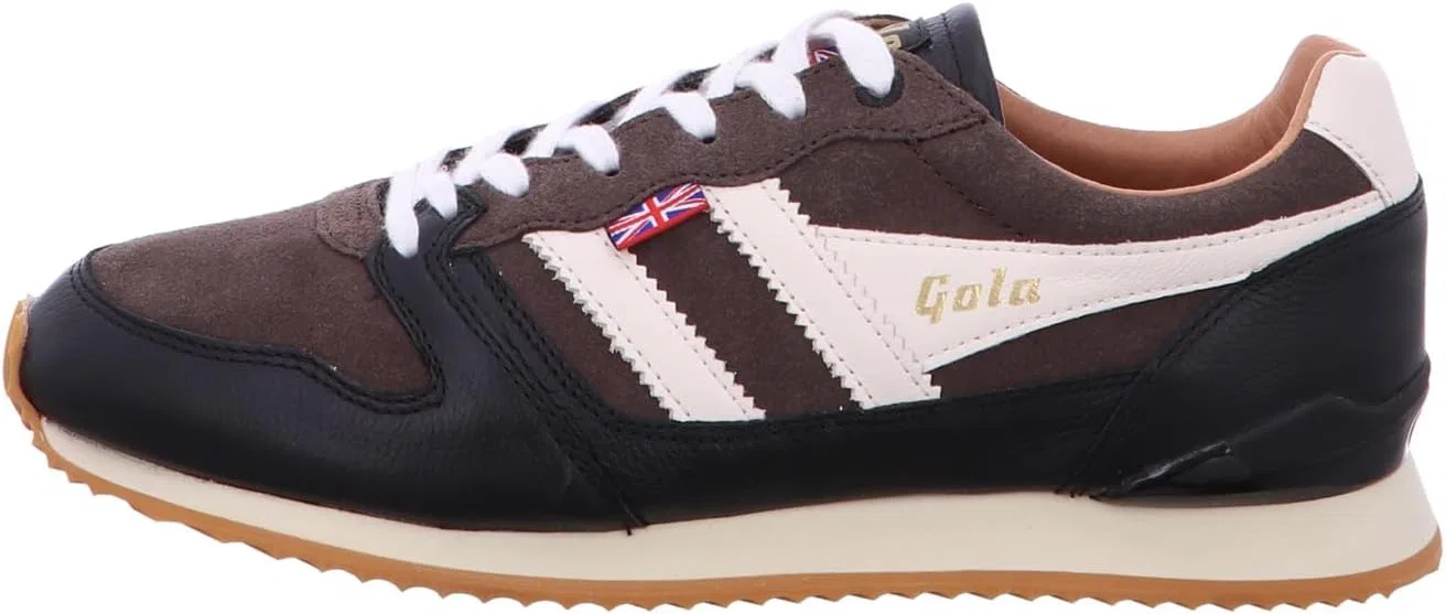 Кроссовки Gola Unisex Trophy Oxford, Chocolate Black Off White — фото 3