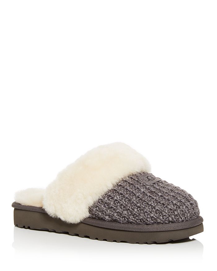Женские уютные шлепанцы из овчины без задника UGG