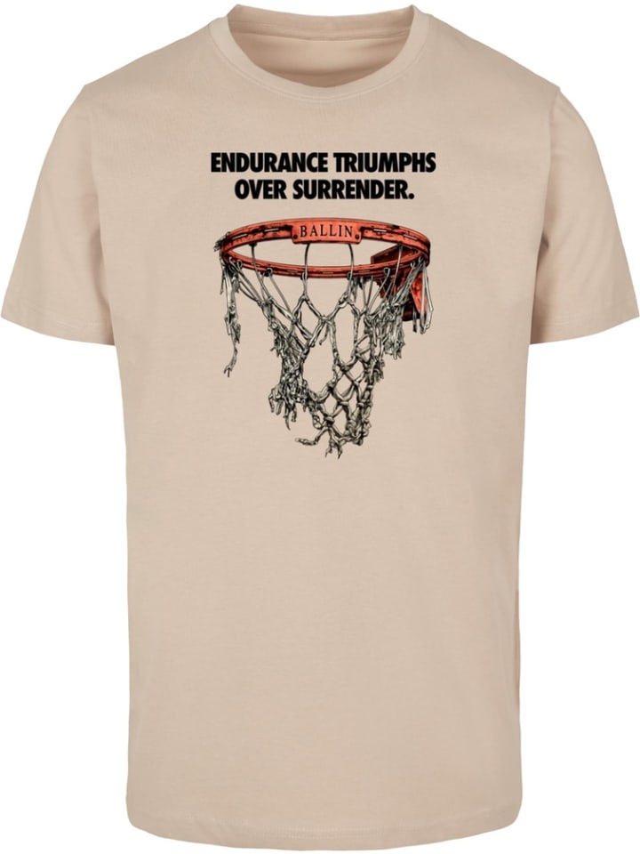 

Футболка Triumph Over Surrender Tee бежевого цвета Mister Tee