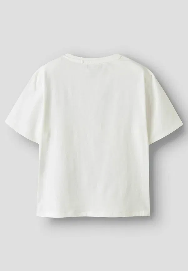 Футболка Name It Oberteil jaws print t-shirt, ярко-белый — фото 4