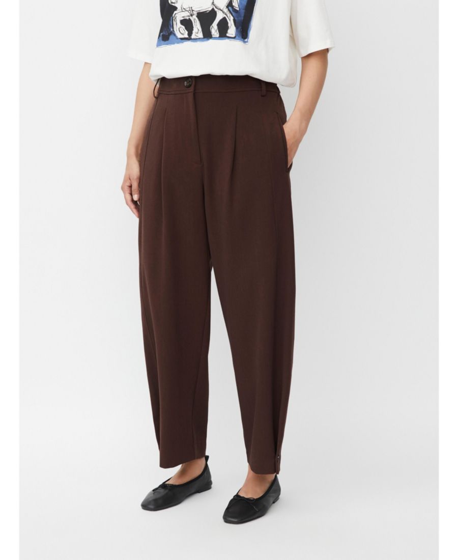 

Женские укороченные брюки с высокой талией MaPunna Masai Copenhagen, Sh. Chocolate