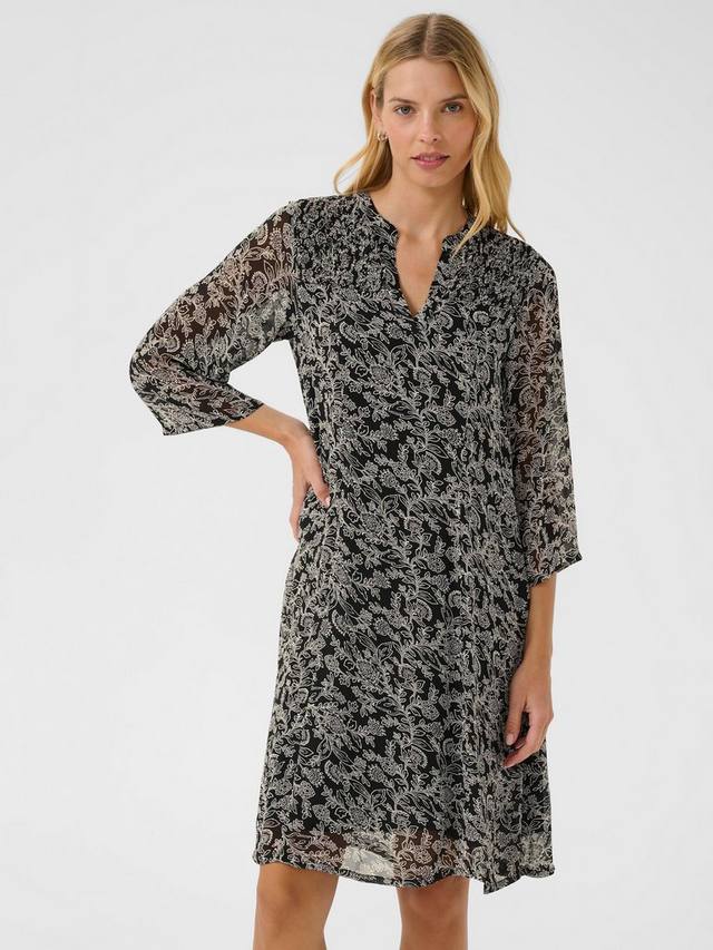 

Платье с листьями елки Part Two, Black/Multi