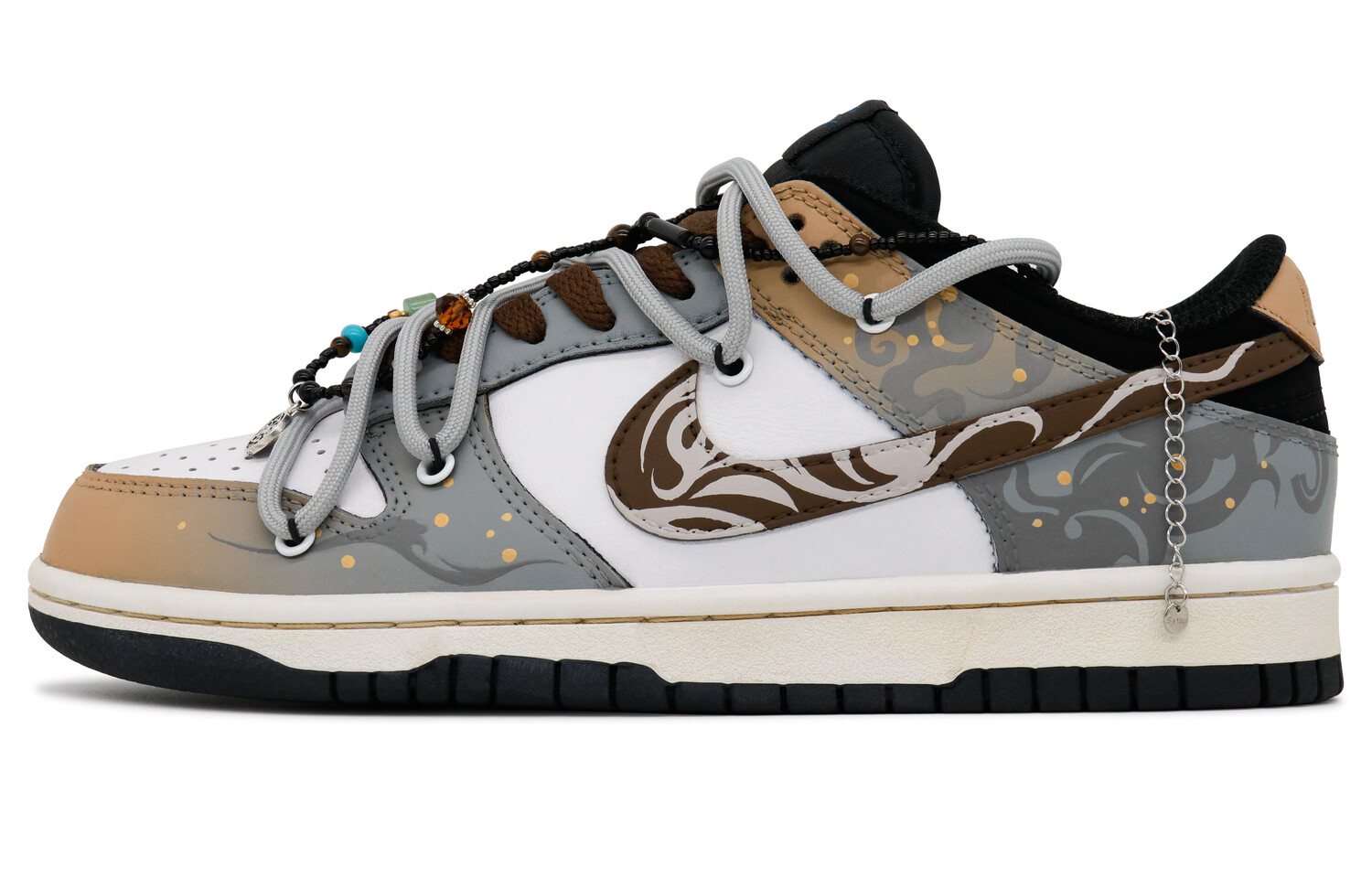 

Кроссовки Nike Dunk Skateboarding Shoes Men Low-top Gray, цвет The dragon leaps to the top of the clouds