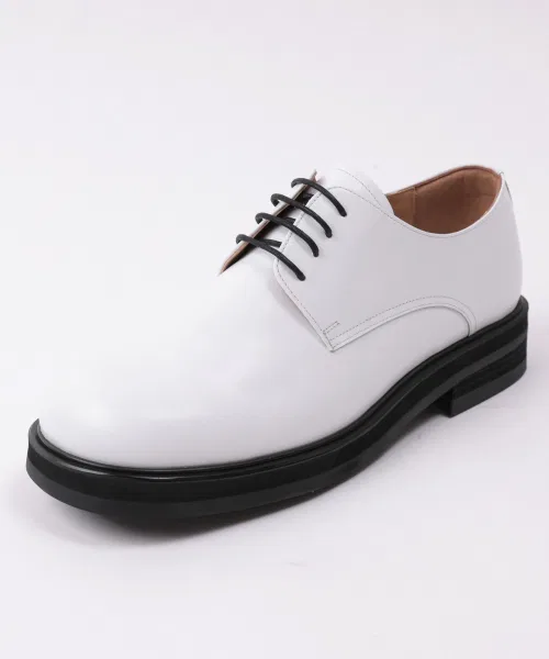 Мужские дерби из натуральной кожи BRENOWELT Giant Vibram белые — фото 3