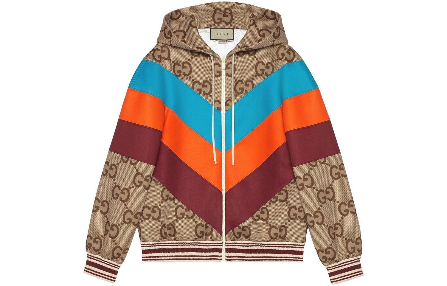 

Куртка GUCCI, коричневый/синий/красный
