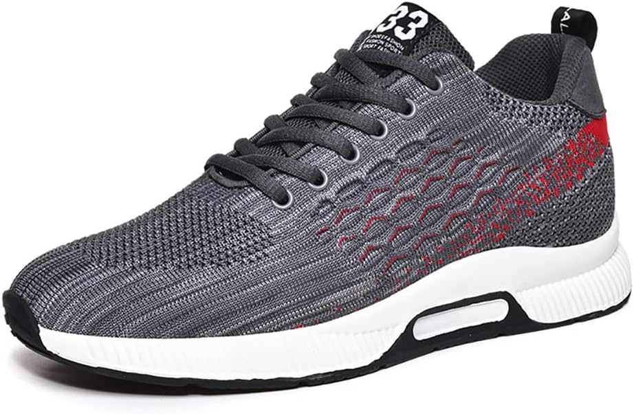 

Мужские модные кроссовки ailishabroy с дышащей тканью: повседневные туфли на скрытой подошве для уверенных в себе мужчин, серый