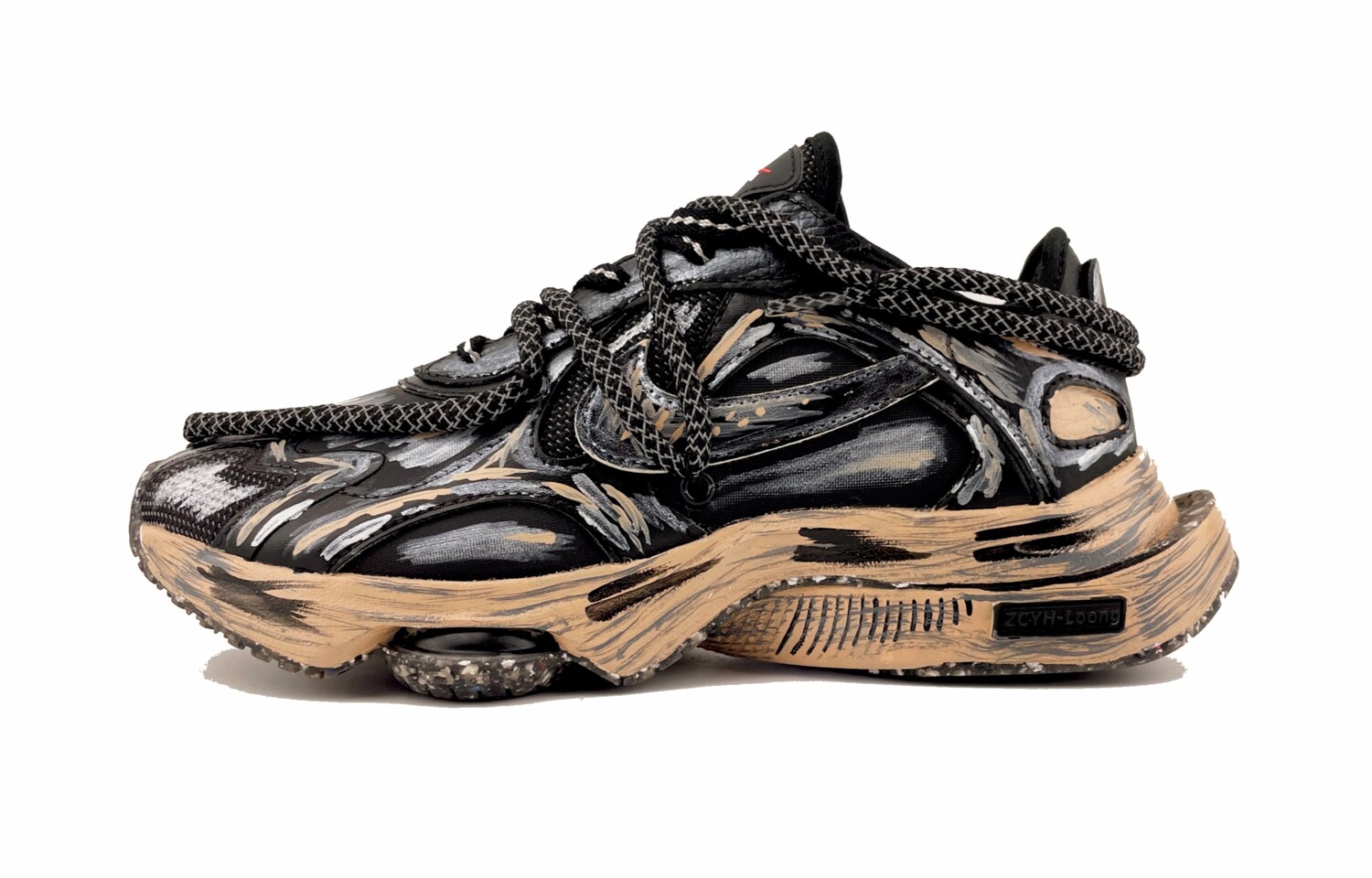 

Кроссовки Air Zoom Division женские с низким верхом, черные/коричневые Nike
