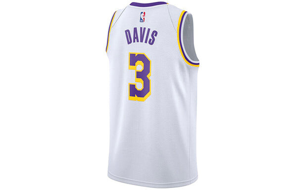 Спортивная футболка nba jersey limited sw fan edition los angeles lakers anthony davis no. 3 basketball jersey/vest white Nike, белый — фото 2