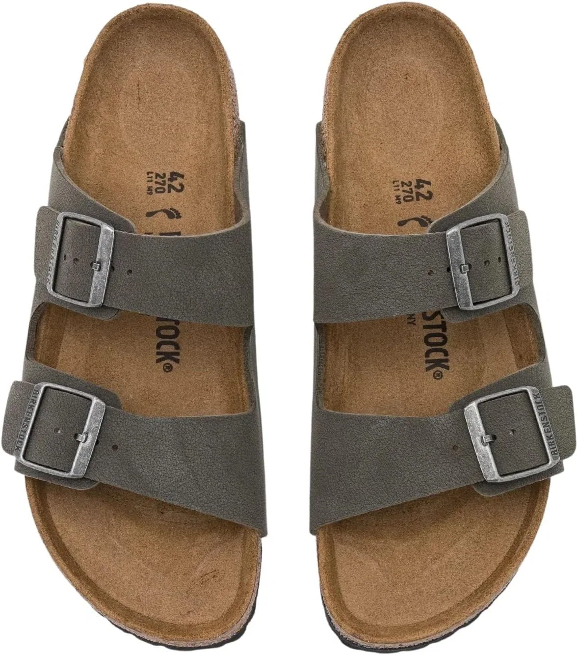 BIRKENSTOCK Сандалии Arizona Birko-Flor Birkibuc Slim Olive 2022, Зеленый, Einheitsgröße — фото 2