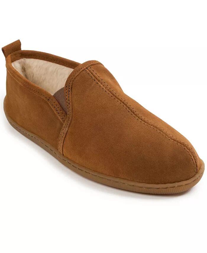 

Мужские замшевые тапочки Romeo с подкладкой Minnetonka, коричневый